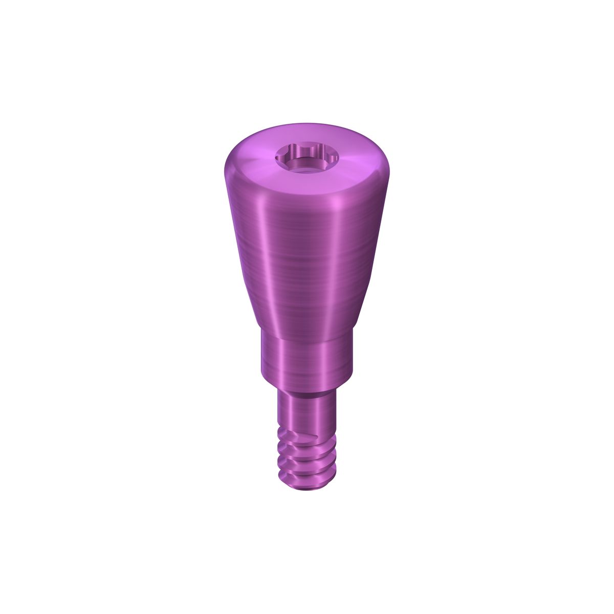 RC Healing abutment, D 4.5mm, H 4mm, Ti, conical shape