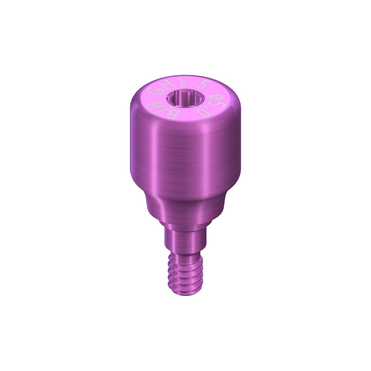 RB/WB Healing Abutment, Bridge/Bar, D 5mm, GH 1.5mm, AH 4mm, Ti
