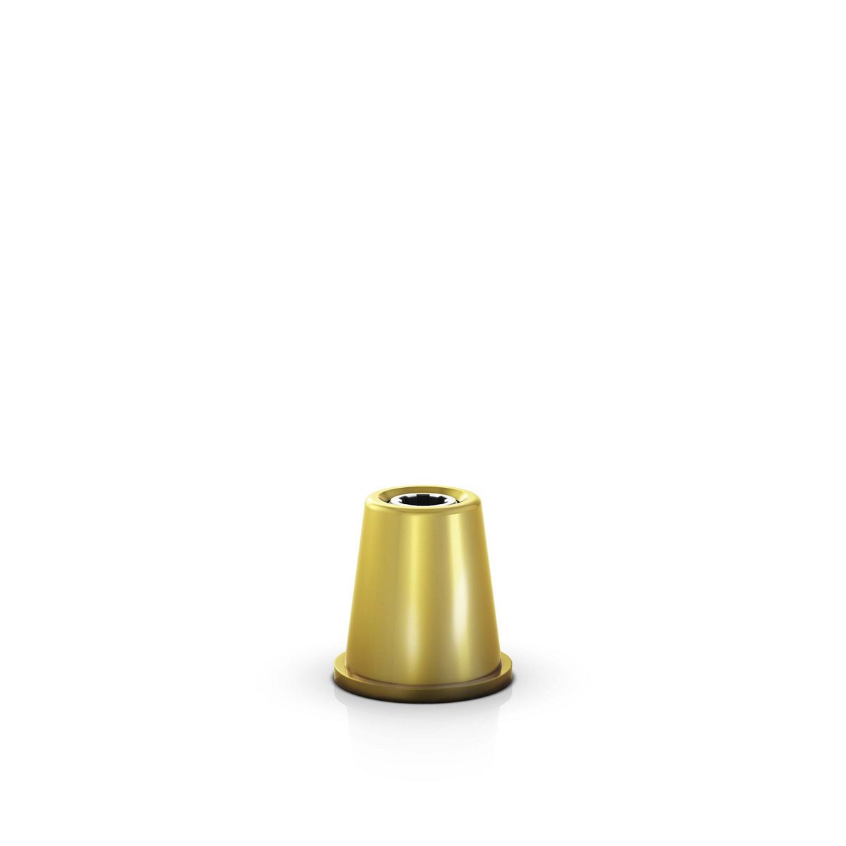 Neo Mini Conical Abutment One Step Hybrid Coping, Brass/Titanium, 4.1 mm