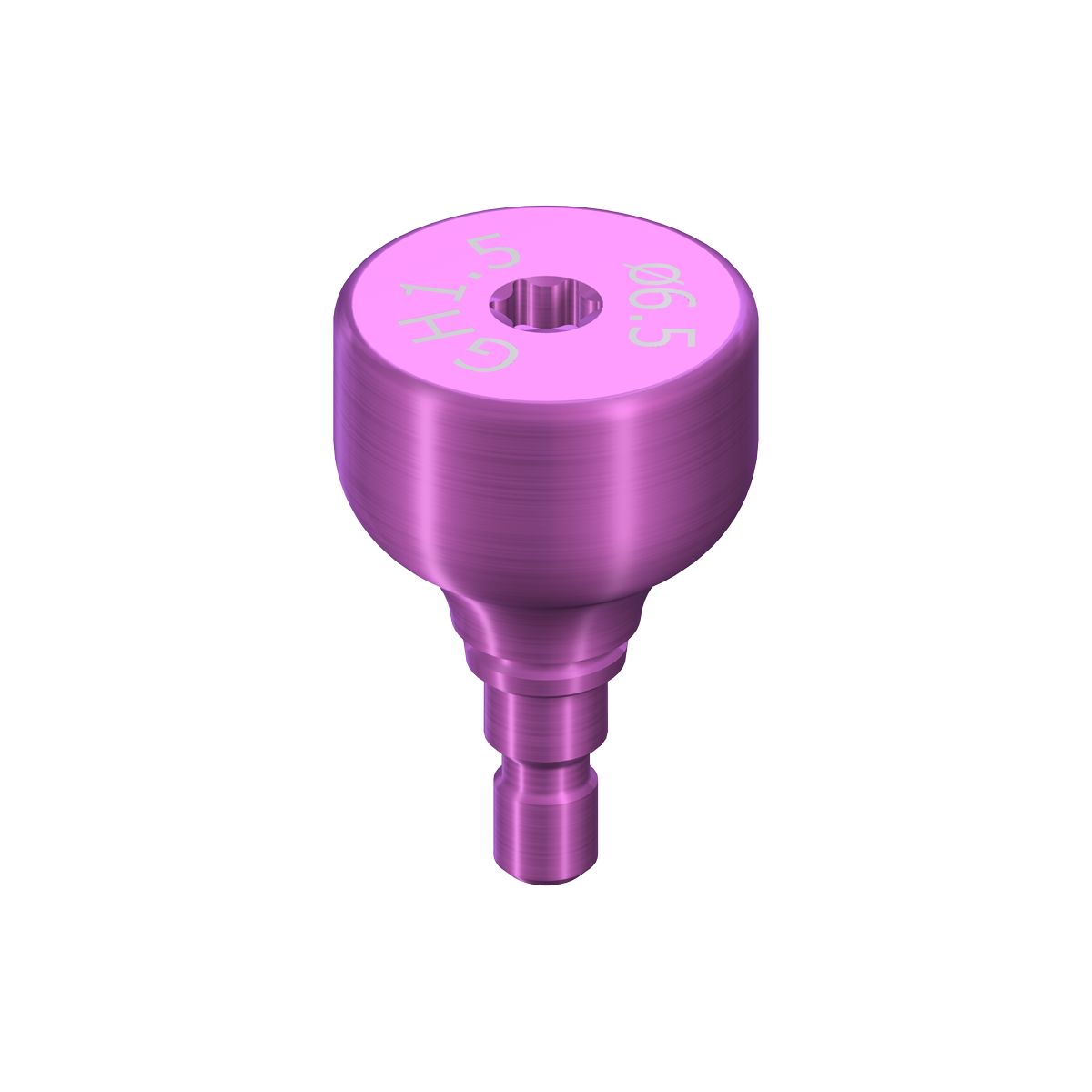 RB/WB Healing Abutment, Crown, D 6.5mm, GH 1.5mm, AH 4mm, Ti