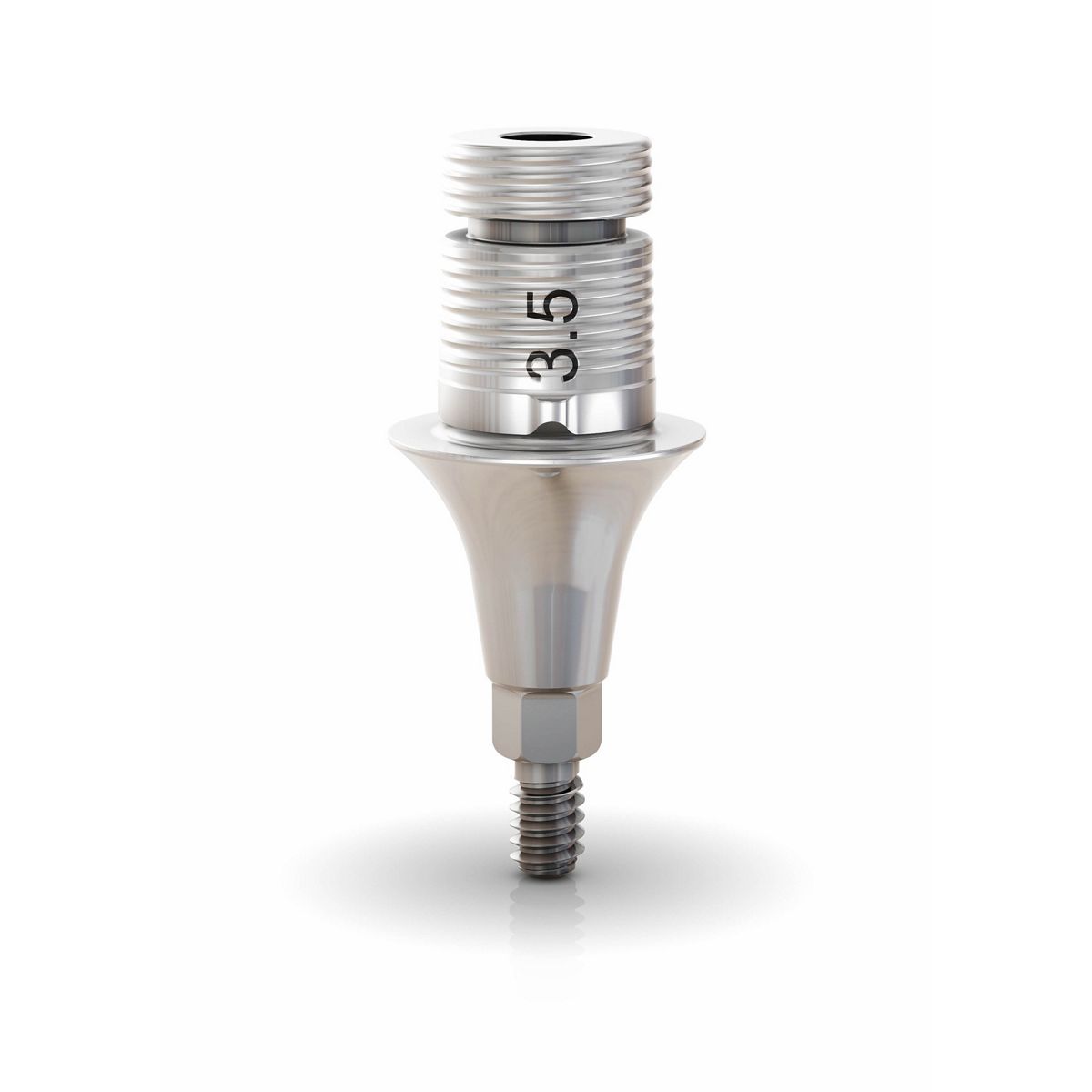 GM Exact Titanium Base with Removable Screw, Titanium, 6.5x6x3.5 mm