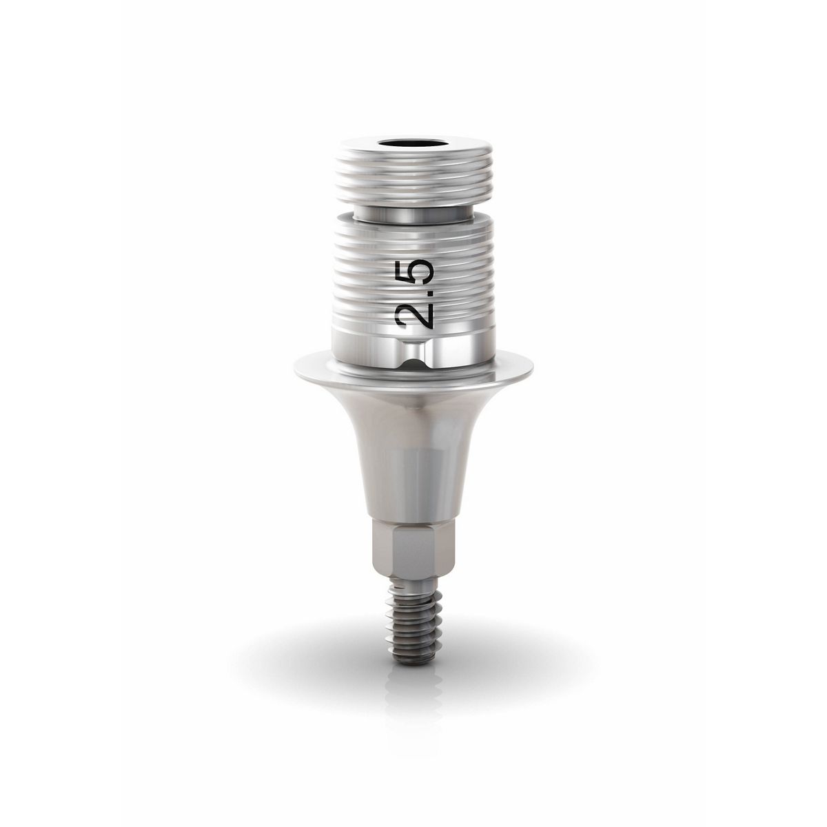 GM Exact Titanium Base with Removable Screw, Titanium, 6.5x6x2.5 mm