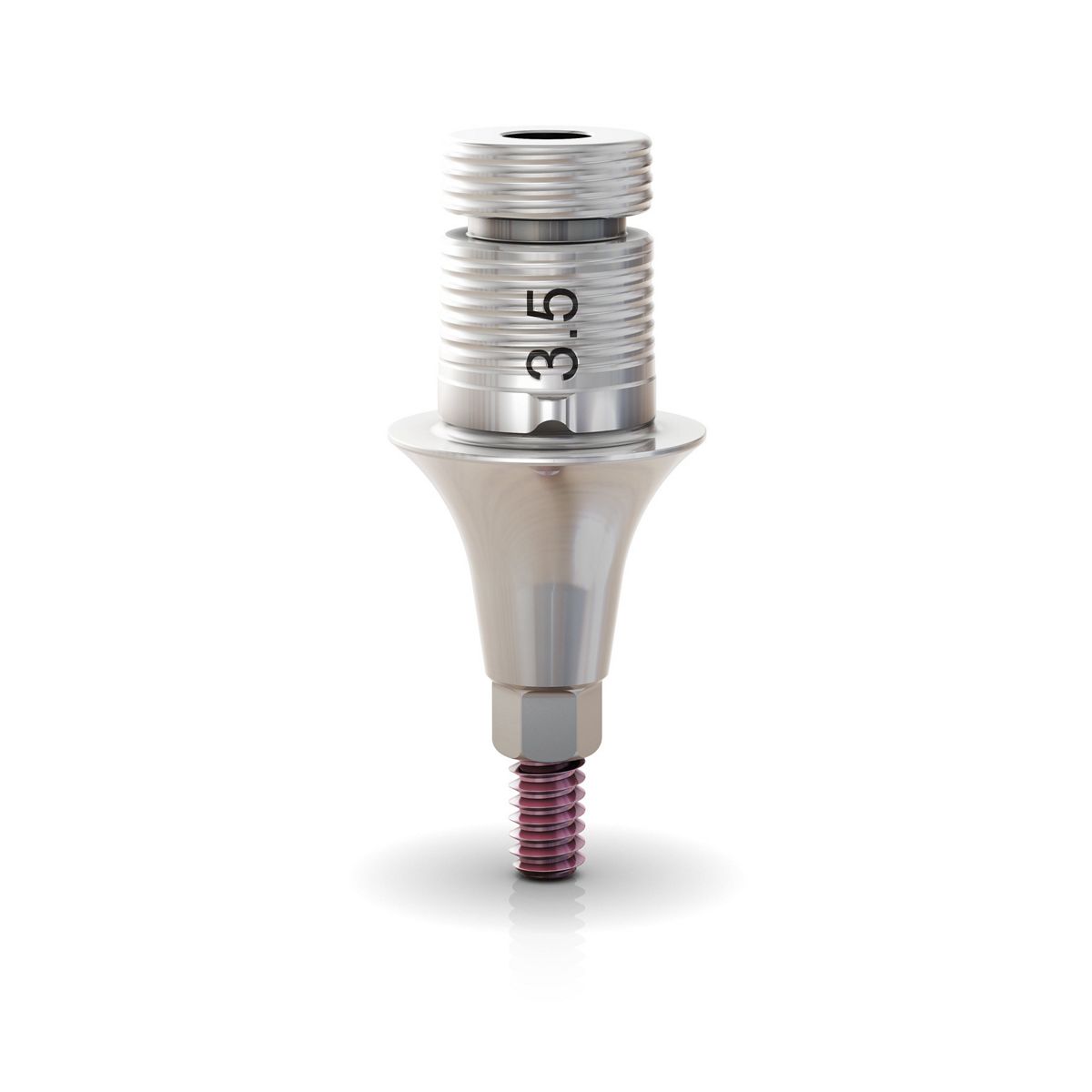 GM Titanium Base with Neo Removable Screw 6.5X6X3.5 mm