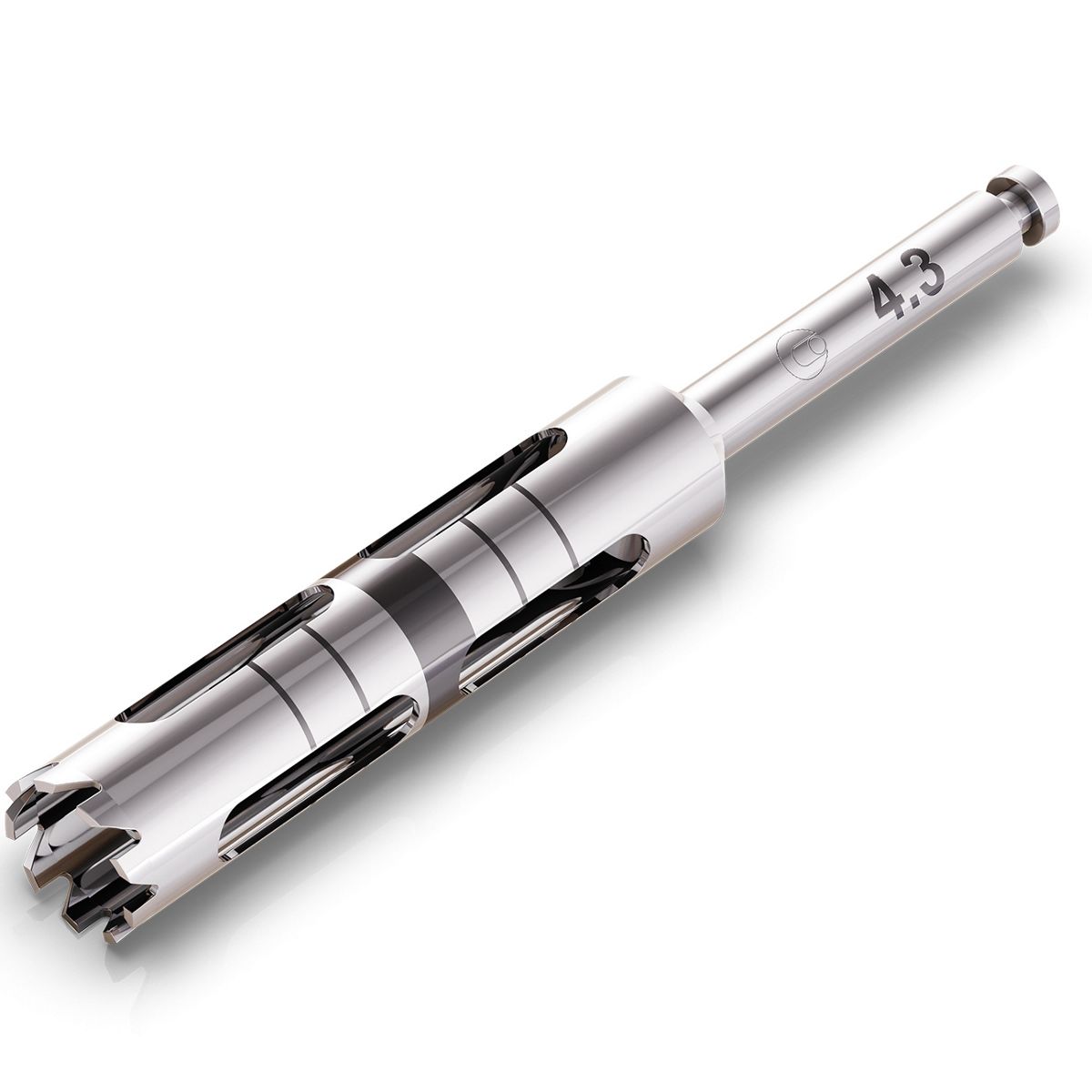 Trephine Bur, Stainless Steel, 4,3 mm