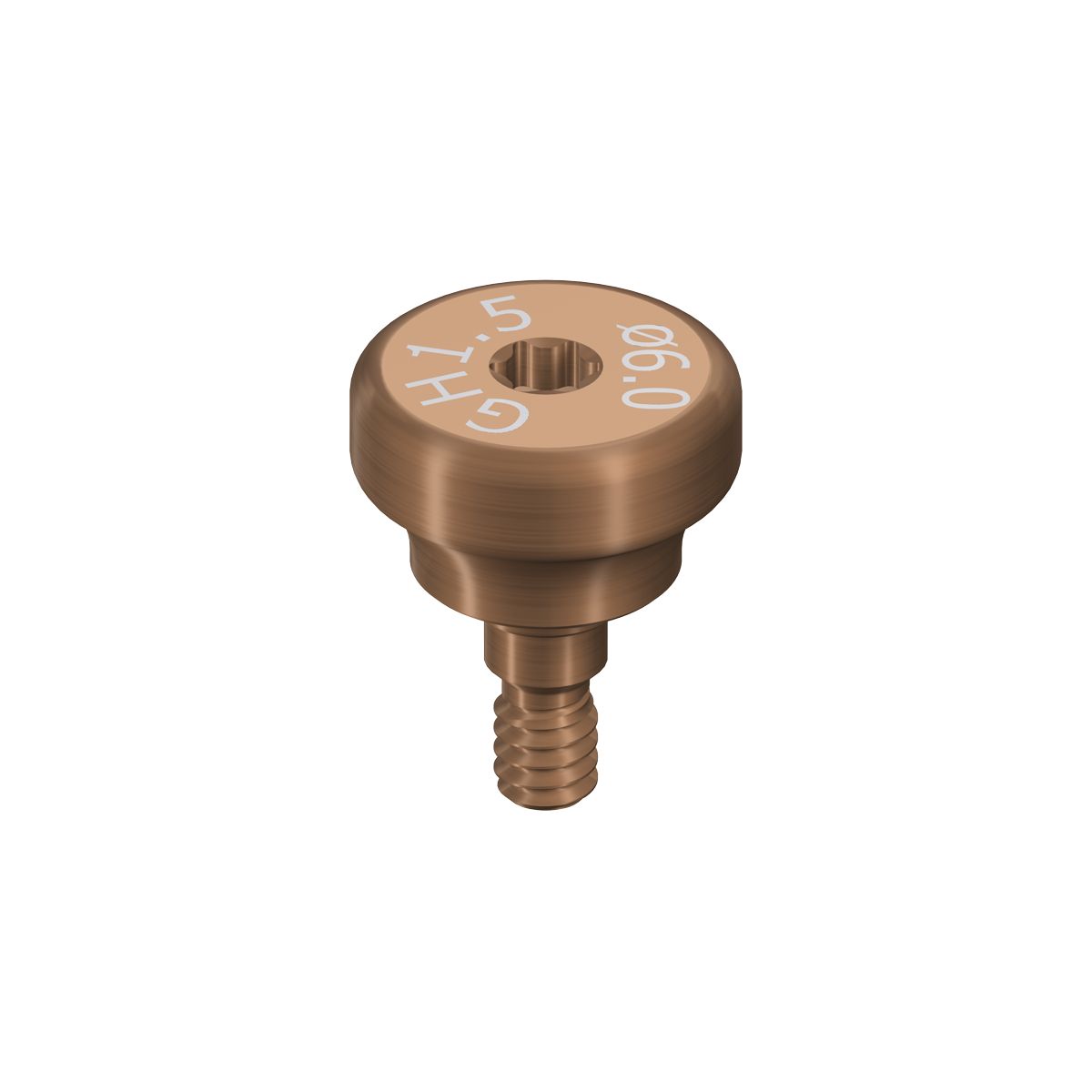 WB Healing Abutment, D 6mm, GH 1.5mm, AH 2mm, Ti