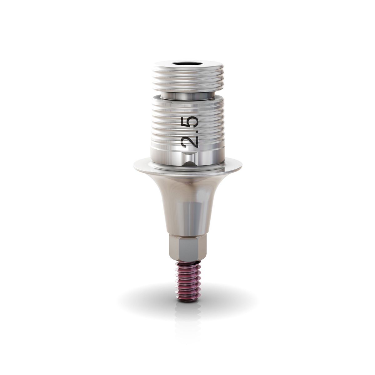 GM Titanium Base with Neo Removable Screw 6.5X6X2.5 mm