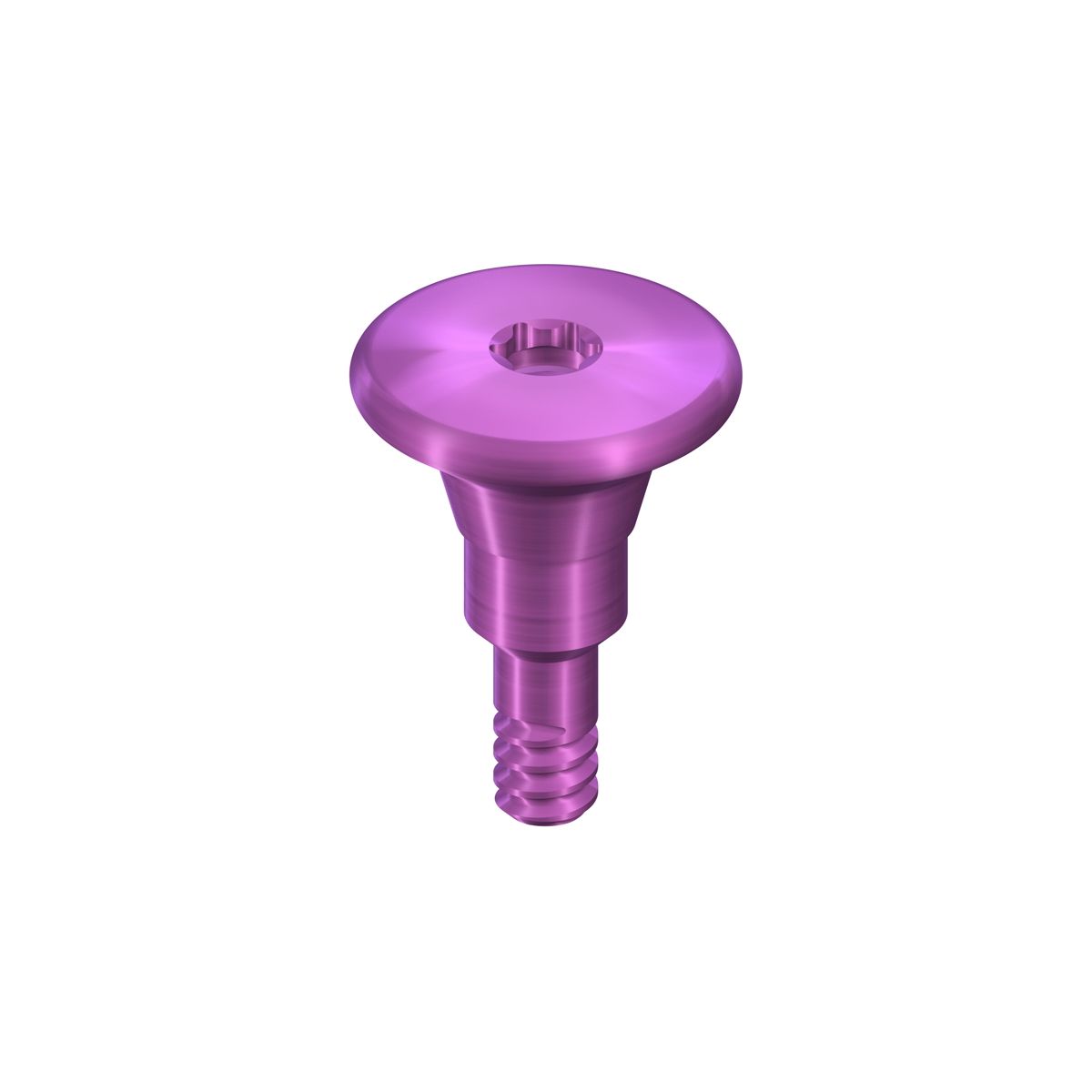 RC Healing abutment, D 6mm, H 2mm, Ti, conical shape